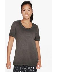 Skechers - W1Ts330/Blk Diamond Wash Hatha Scoop Neck Tunic Tee Bold - Lyst