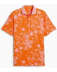 PUMA - Mattr Rose Short Sleeve Performance Polo Shirt - Lyst