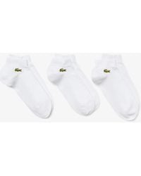 Lacoste - Pack Of 3 Pairs Of Low Sport Trainer Socks - Lyst