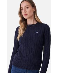 Crew - Crew Neck Chunky Sweatshirt - Lyst