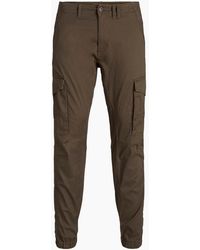 Jack & Jones - Paul Cargo Ribbed Hem Straight Leg Pants - Lyst