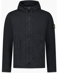 Stone Island - Brushed Organic Cotton Zip Hoodie - Lyst