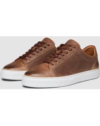 Oliver Sweeney - Almada Perforated Leather Trainers - Lyst