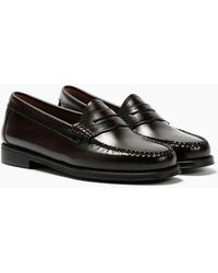 G.H. Bass & Co. - G. H. Bass Weejun Ii Leather Chocolate Penny Loafers - Lyst