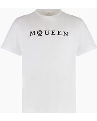 McQueen - T-Shirt With Logo - Lyst