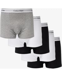 Calvin Klein - 5 Pack Icon Cotton Stretch Relaxed Fit Trunks - Lyst