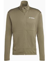 adidas - Terrex Multi Light Fleece Full-Zip Funnel Neck Long Sleeve Track Top - Lyst