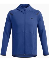 Under Armour - Unstoppable Hooded Neck Full Zipper Solid Patterned Sweat Jacket - Lyst