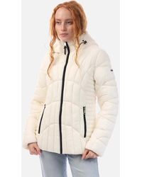 DKNY - Zip Front Packable Jacket - Lyst