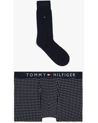 Tommy Hilfiger - Original Trunk & Sock Gift Set Micro Foulard/Desert Sky - Lyst