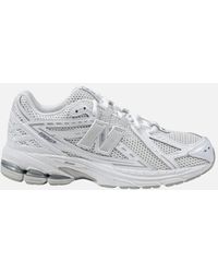 New Balance - Leather Lace-Up Rubber Sole Sneakers - Lyst