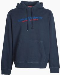 DIESEL - Industry Denim Division Logo Hoodie - Lyst