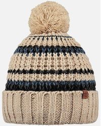 Barts - Goser Pom Pom Mixed Knit Bobble Hat - Lyst
