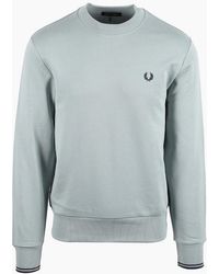 Fred Perry - Crew Neck Sweatshirt/Dark Airforce - Lyst
