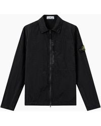Stone Island - Nylon Metal Zip-Up Overshirt - Lyst