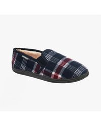 Dunlop - Martyn Lined Textile Full Slippers Check - Lyst