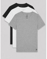 Lyle & Scott - 3-Pack Lounge V-Neck T-Shirts - Lyst