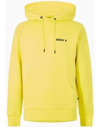 BOSS - Hooded Neck Raglan Sleeve Sweatshirt - Lyst