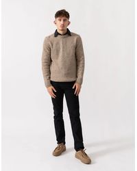 GANT - Wool Blend Neps Crew Neck Jumper - Lyst