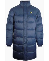 Lyle & Scott - Lyle & Scott Longline Wadded Puffer Jacket - Lyst