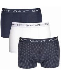 GANT - 3-Pack Shield Boxer Trunks, Evening - Lyst