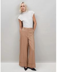 Ro&zo - Caramel Pinstripe Trouser - Lyst