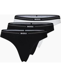 BOSS - 3-Pack Power Logo Thongs - Lyst