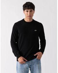 Lacoste - Organic Cotton Crew Neck Sweater - Lyst