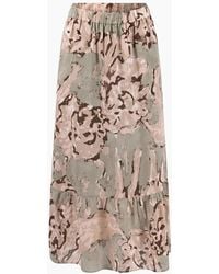 Fynch-Hatton - Lion Print Maxi Skirt - Lyst