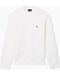 Emporio Armani - Double-Jersey Branded Sweatshirt - Lyst