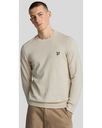 Lyle & Scott - Cotton Merino Crew Neck Jumper - Lyst