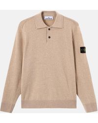Stone Island - Knitted 5100018 Polo Shirt - Lyst