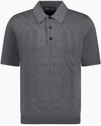 Burberry - 'Kieran' Knit Polo-Shirt - Lyst