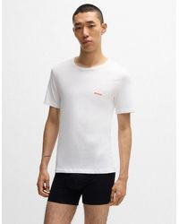 BOSS - Hugo Three-Pack Of Underwear T-Shirts - Lyst