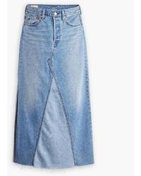 Levi's - Levi's Regular Fit Iconic Long Mid Rise Skirt - Lyst