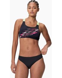Speedo - Ladies Medley Repeat Logo Leaderback Bikini Set - Lyst