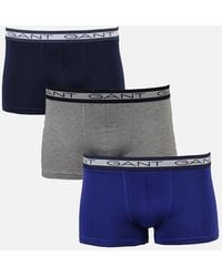 GANT - 3-Pack Core Boxer Trunks, Light Melange - Lyst