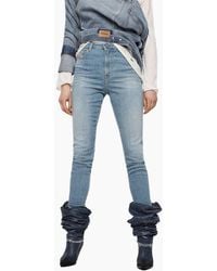 DIESEL - Babhila High 081Af Skinny Jeans Slim Fit High Waisted Denim Pants - Lyst