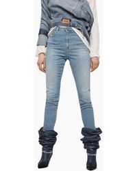 DIESEL - Babhila High 081Af Skinny Jeans Slim Fit High Waisted Denim Pants - Lyst