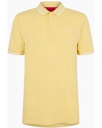 BOSS - Collared Neck Button Placket Polo Shirt - Lyst