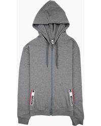 Moschino - Underwear Pocket Tape Logo Hoody Dark - Lyst