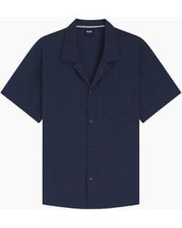 BOSS - Relax Textured Beach Shirt - Lyst