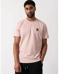 Belstaff - Short Sleeved Logo Patch T-Shirt - Lyst
