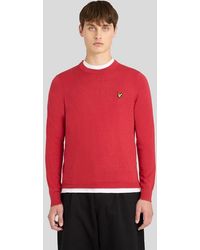 Lyle & Scott - Cotton Merino Crew Neck Jumper - Lyst