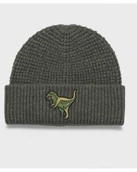 COACH - Rexy Patch Thermal Beanie Charcoal - Lyst