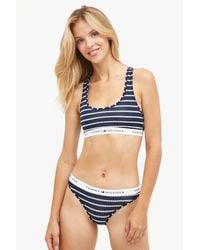 Tommy Hilfiger - Bralette Print Underwear Argyle Stripe Desert Sky - Lyst