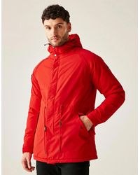 Regatta - Salingeriii Solid Patterned Hooded Drawstring Fur Trim Parka Coat - Lyst