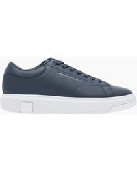 ARMANI EXCHANGE - Action Leather/ Sneaker Trainer - Lyst
