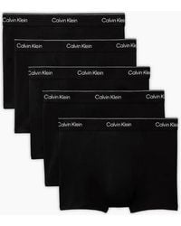Calvin Klein - 5-Pack Icon Cotton Stretch 'Relaxed Dart' Boxer Trunks - Lyst