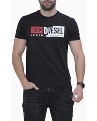 DIESEL - T-Diego-Cuty Logo T Shirts Crew Neck Short Sleeve Slim Summer Tee - Lyst